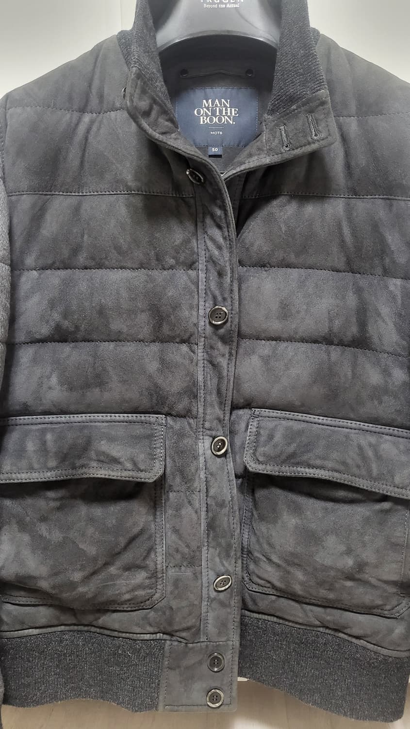 맨온더분 남성 스웨이드 패딩(구스다운)자켓 상품이미지2