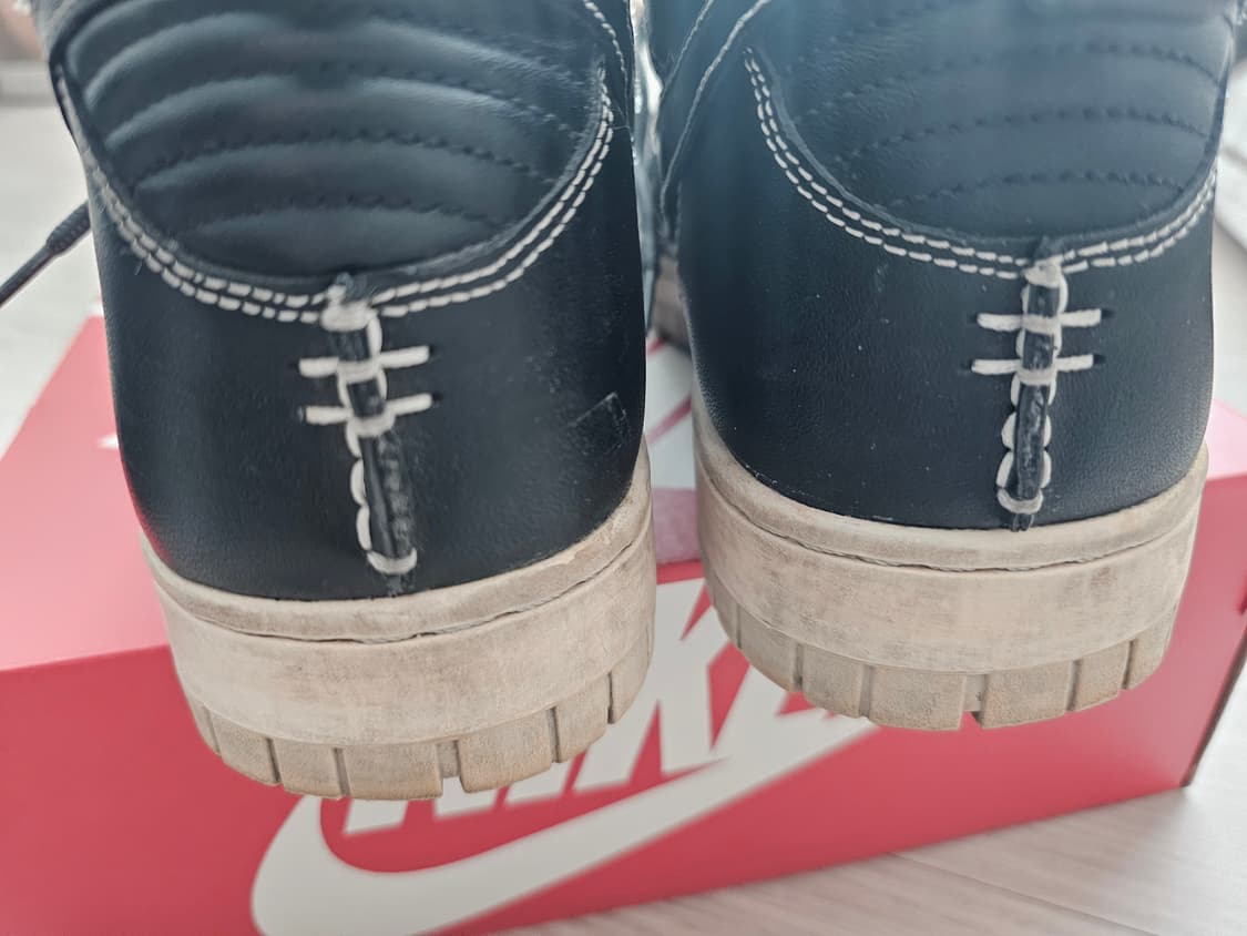 나이키 덩크 하이 컴포트 블랙 265 상품이미지6