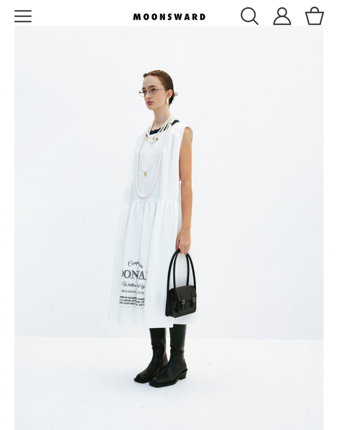 문스워드 블랙 샤첼백 가방 상품이미지3