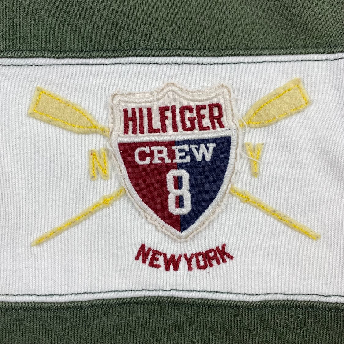 타미힐피거 자수로고 스트라이프 럭비 티셔츠  상품이미지3