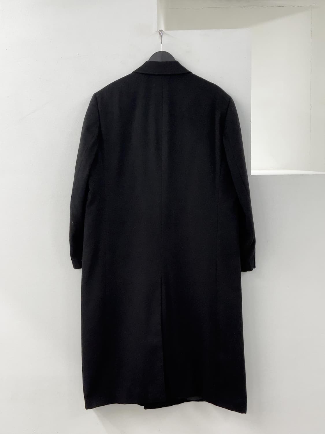 블랙 더블 캐시미어 코트 상품이미지5