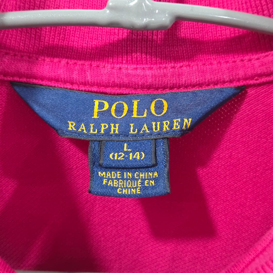 폴로랄프로렌 키즈 피케 카라 롱슬리브 L/12/14 상품이미지3