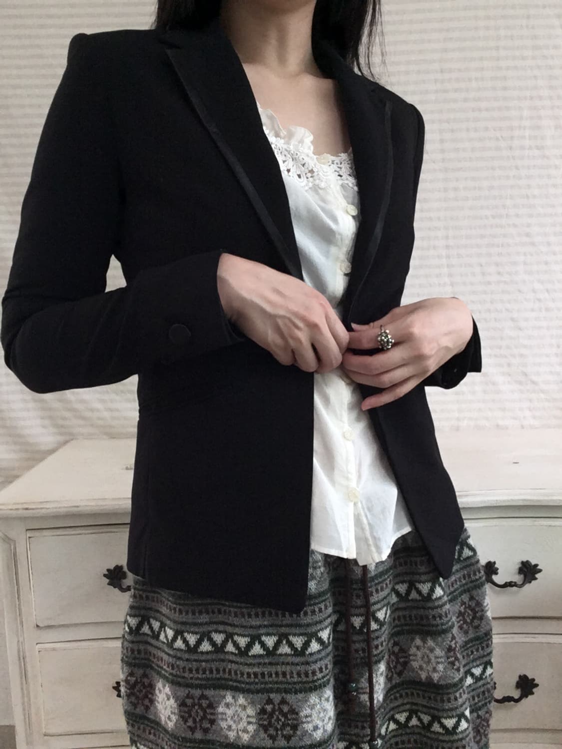 jpn vintage black basic jacket 상품이미지1