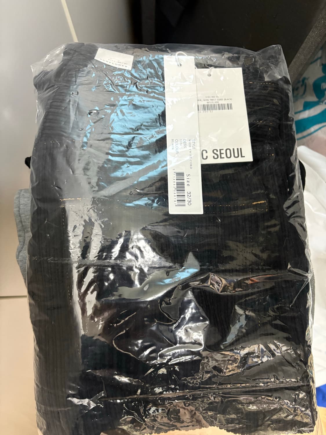 선플라워 와이드 트위스트 코듀로이 팬츠  상품이미지6