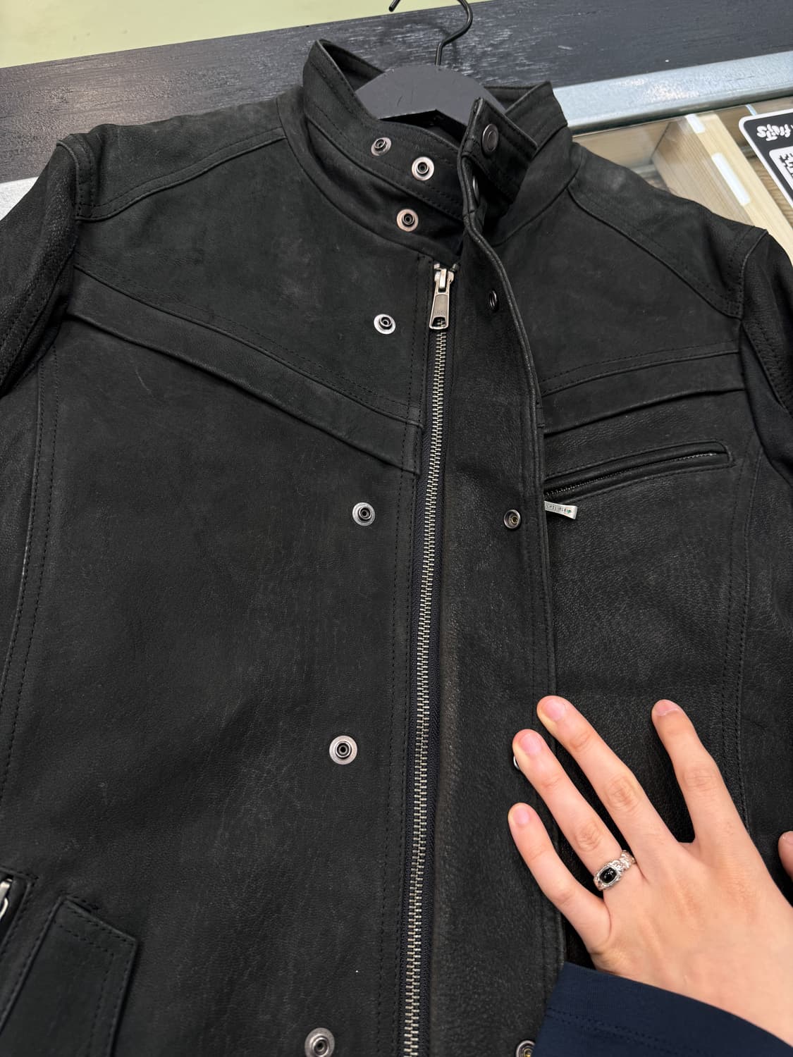 미셸 클랑 카프 스킨 레더 자켓 상품이미지6