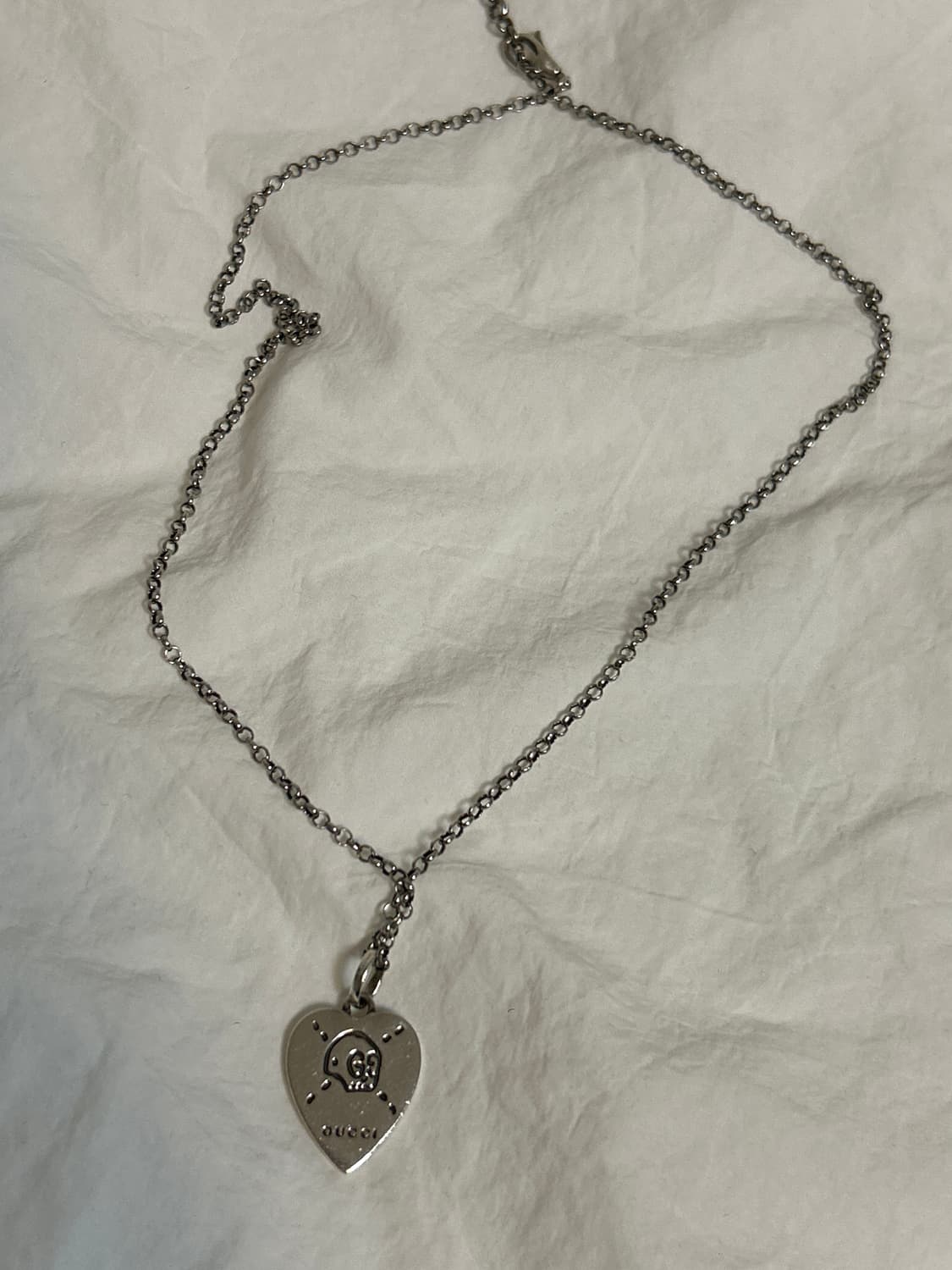 구찌 고스트 실버 목걸이 상품이미지1