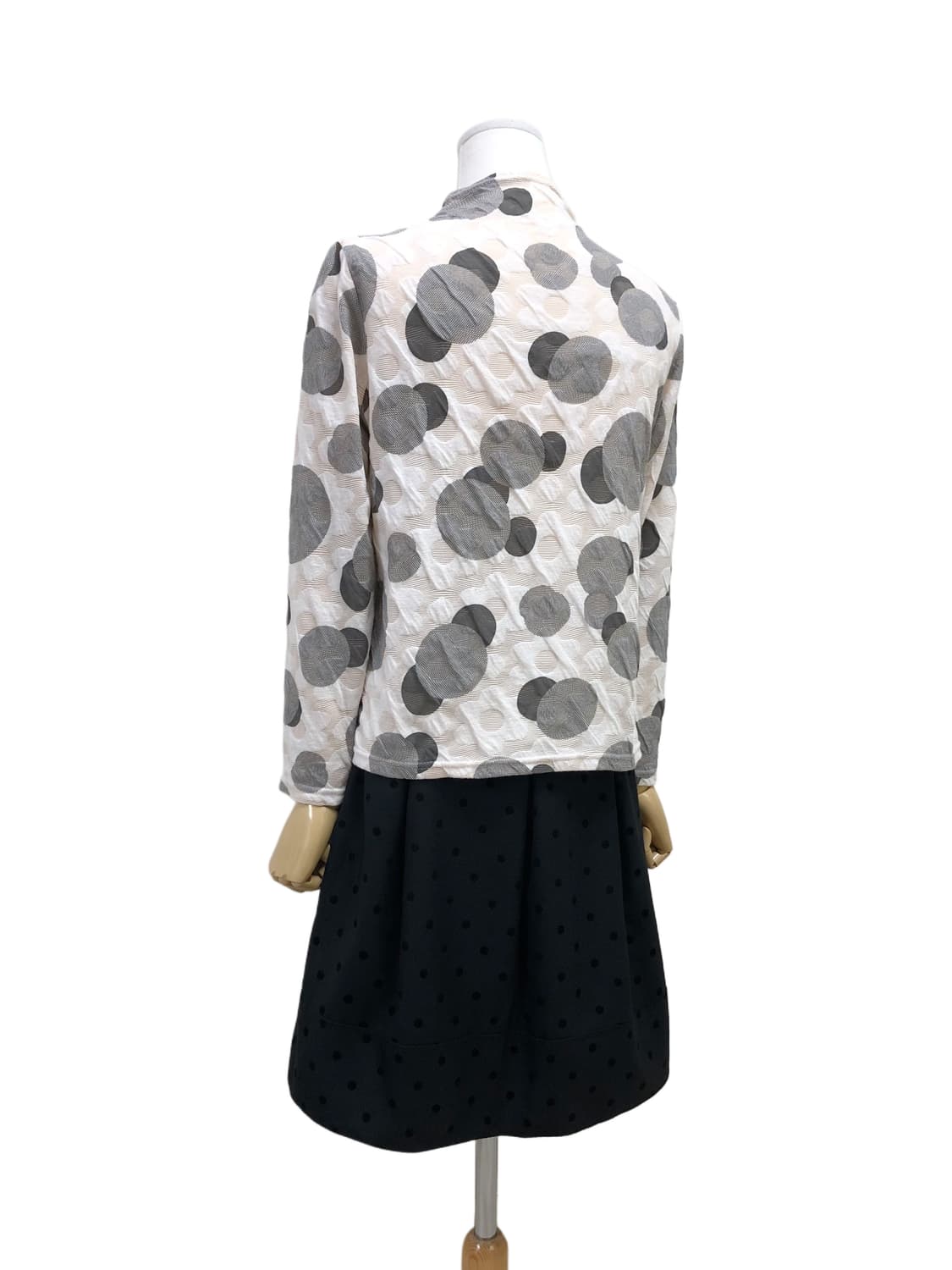 도트 플레어 미디스커트 상품이미지7