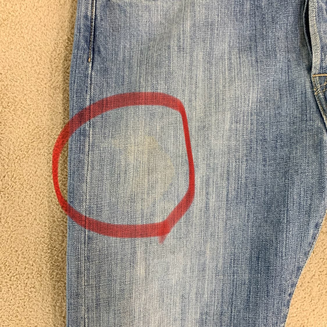 빈티지 리바이스 501 워싱 데님팬츠(35사이즈) 남자청바지 연중청 상품이미지10