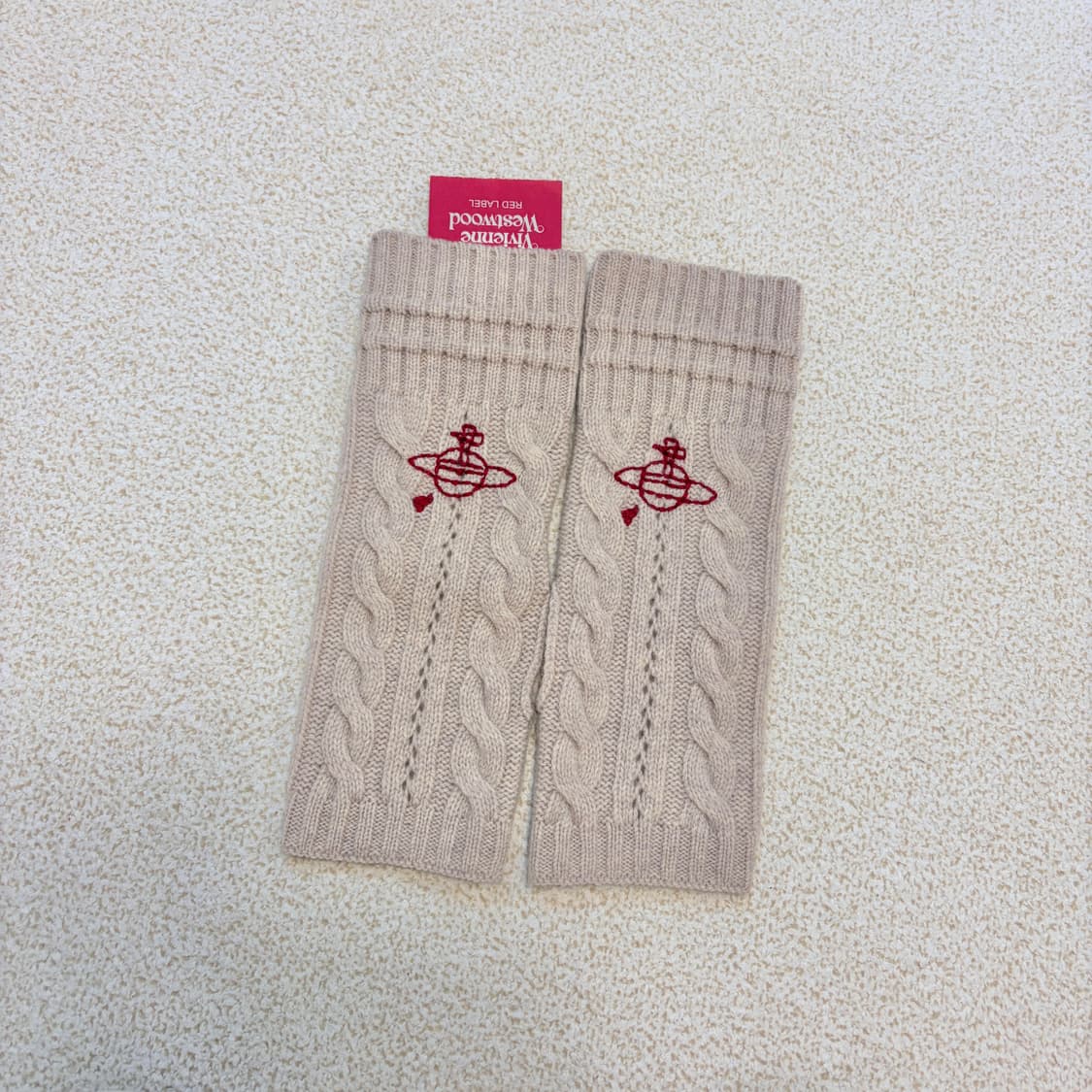 비비안웨스트우드 케이블 니트 핸드 암워머 상품이미지1