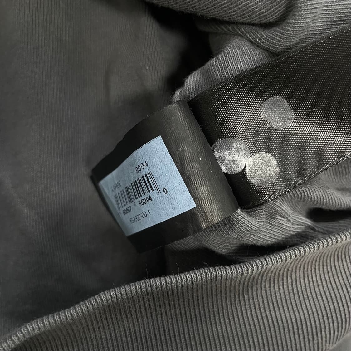 이지 갭 Yeezy gap 후드집업 다크 그레이 상품이미지5