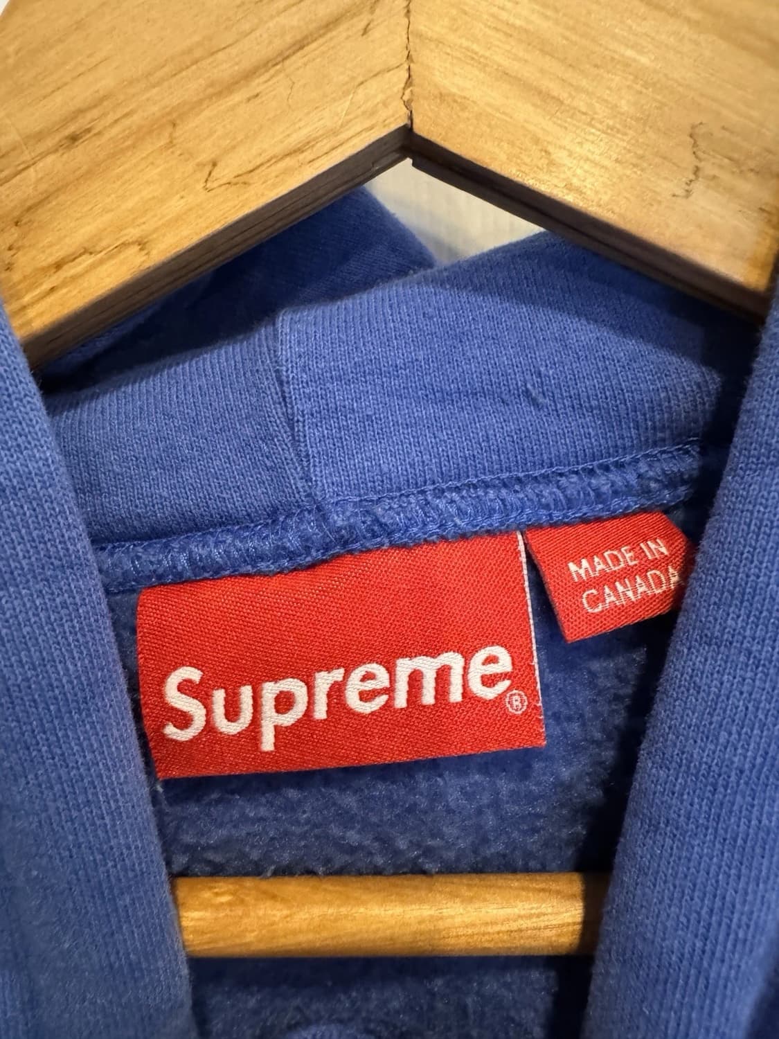 슈프림 언더라인 후드 스웻셔츠 워시드 로열 상품이미지2