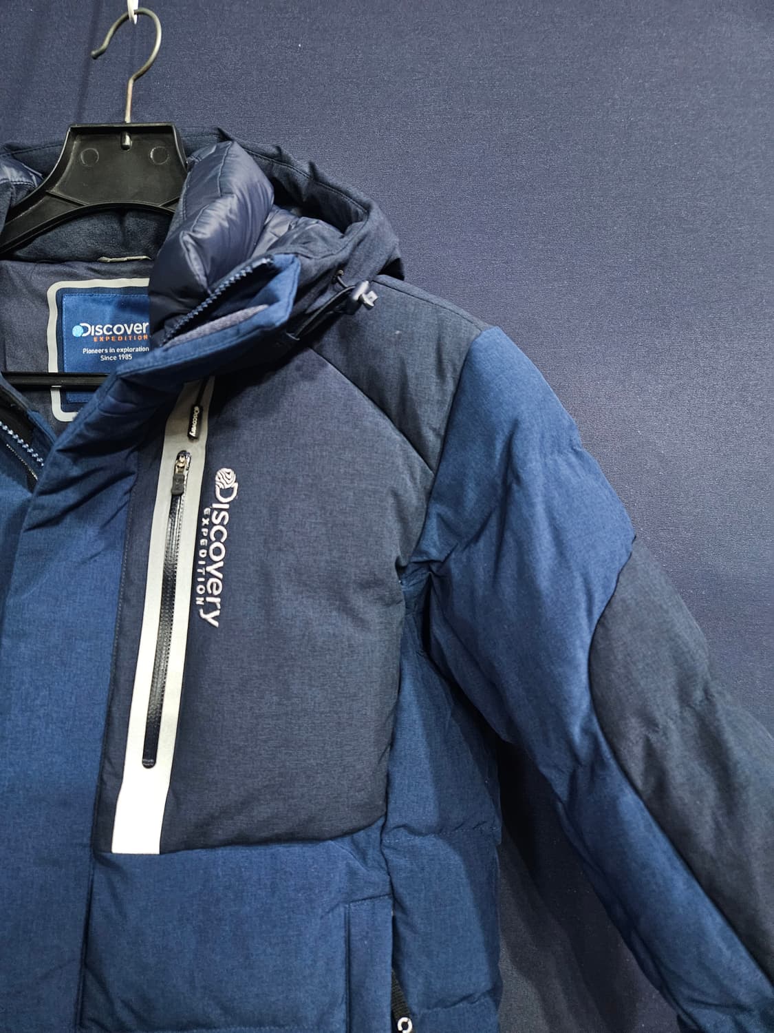 디스커버리 다크블루 남성 95 구스다운 패딩  상품이미지4
