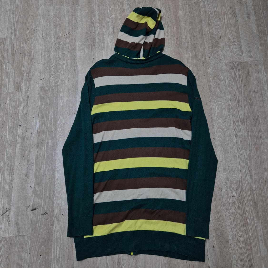 JDX 여성 골프웨어 자수 로고 와펜 후드 니트집업 L(100) 상품이미지6