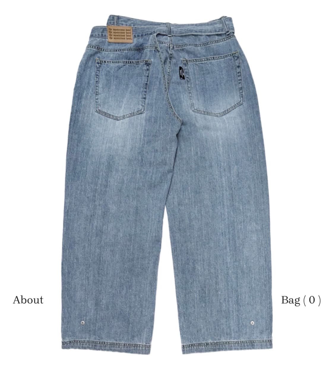 더미스테리어스호텔 크로스 레이어드 데님 1사이즈 상품이미지7