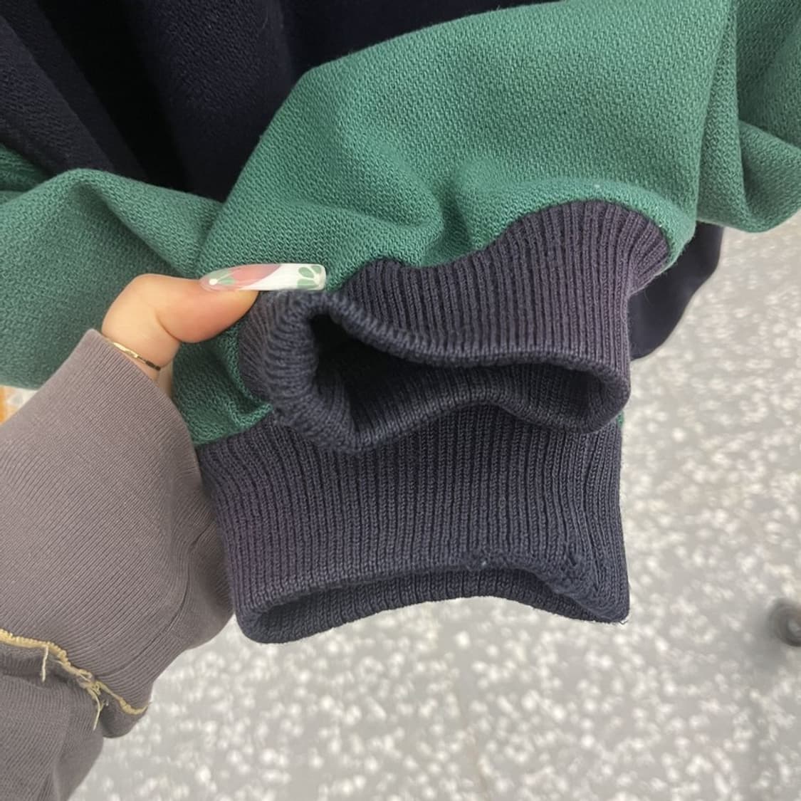 아디다스 레트로 90's 딥그린 배색 바시티 자켓 105 C11140 상품이미지7