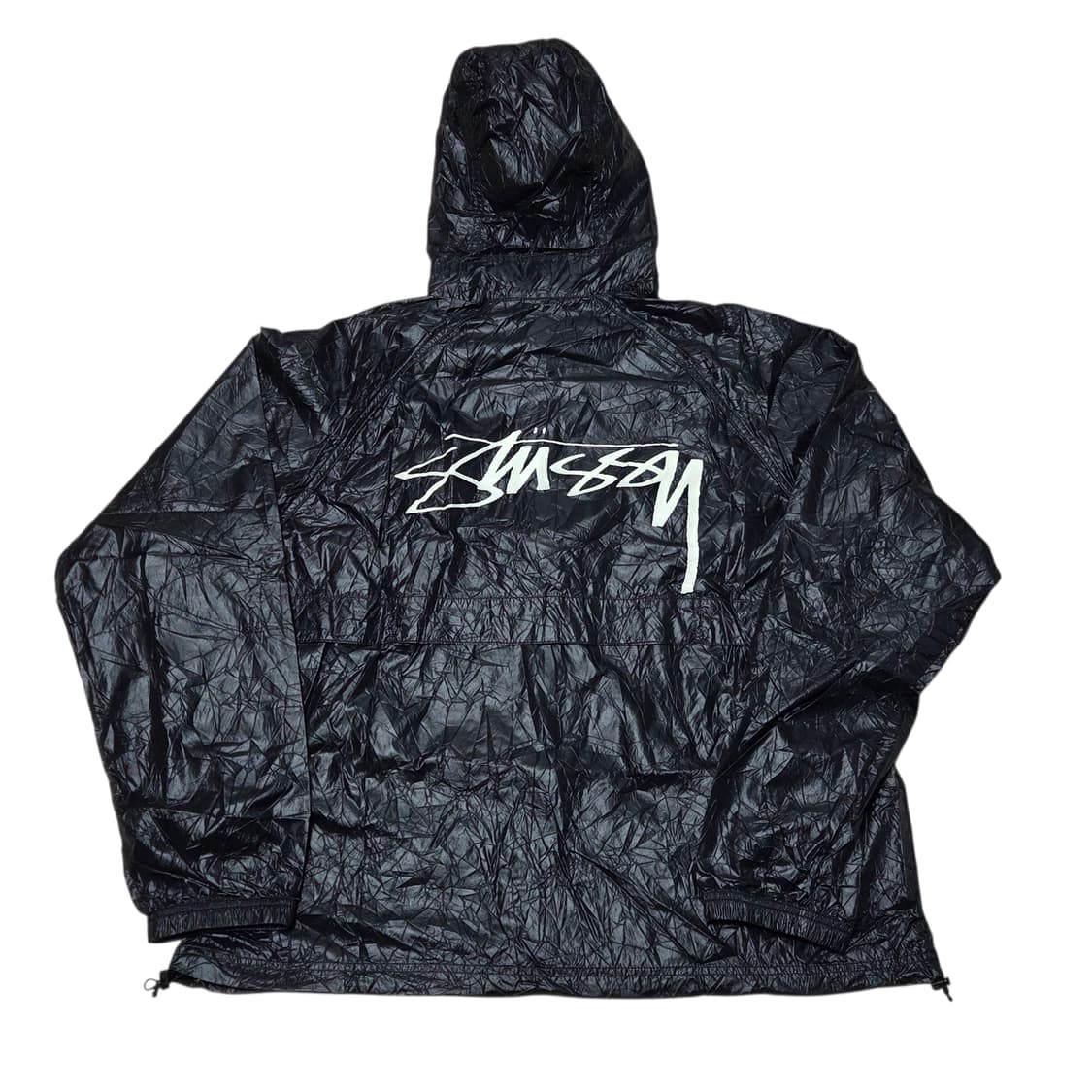 [XL] 스투시 링클 나일론 비치쉘 자켓 블랙 상품이미지7