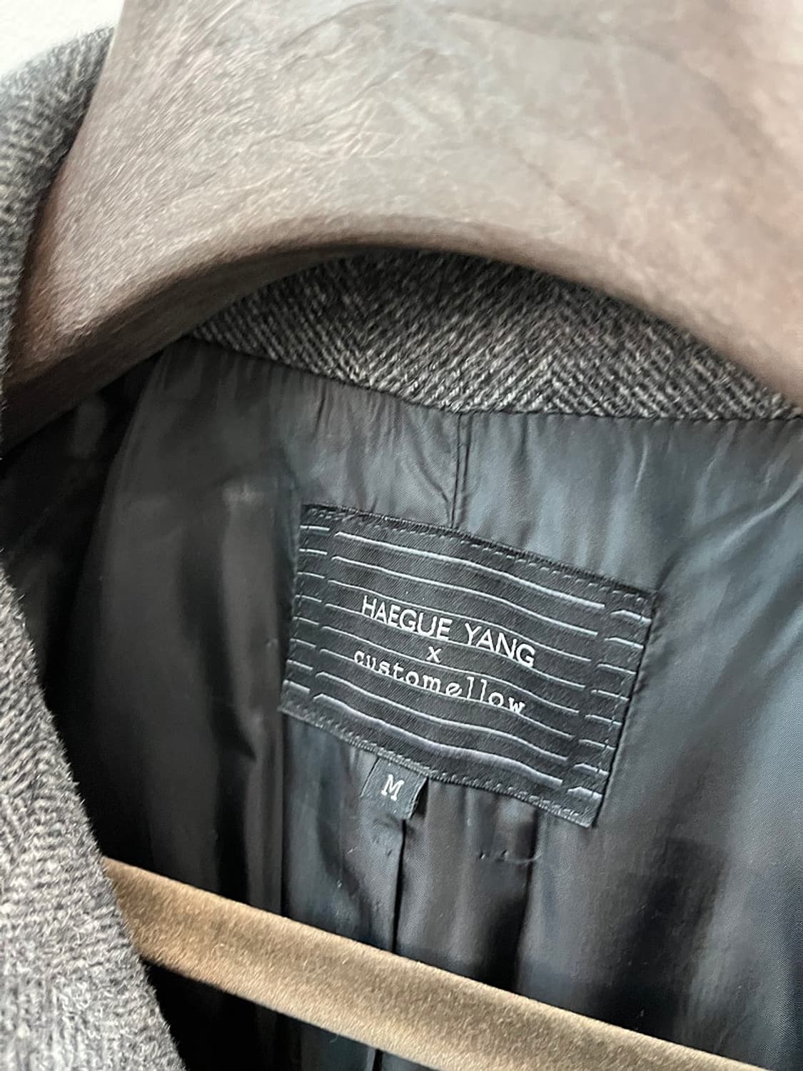 100) 커스텀멜로우 헤링본 발마칸코트  상품이미지4