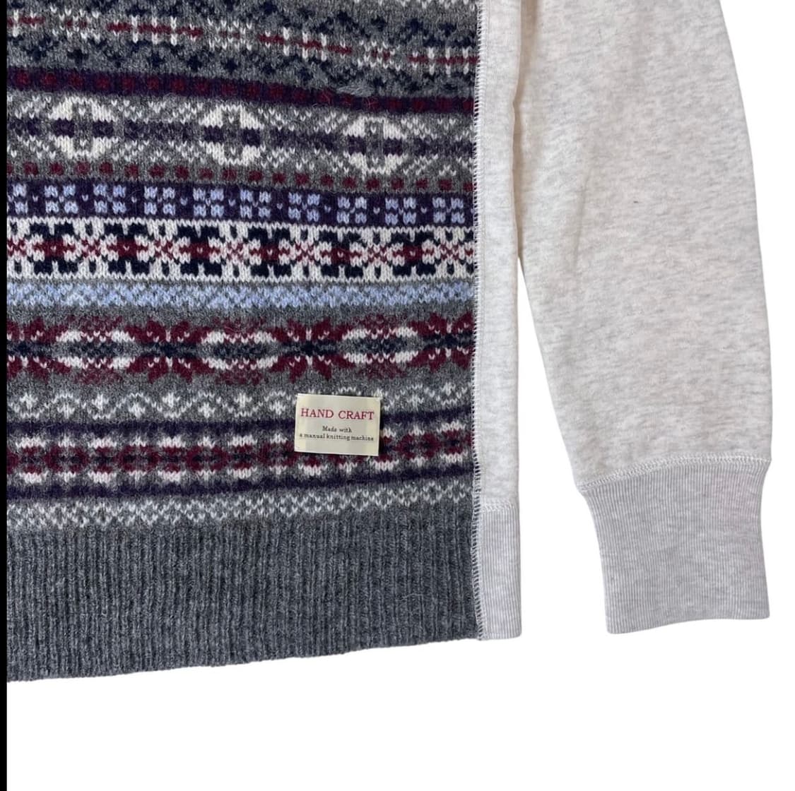 꼼데가르송 옴므 플러스 노르딕 패턴 후드티 상품이미지4