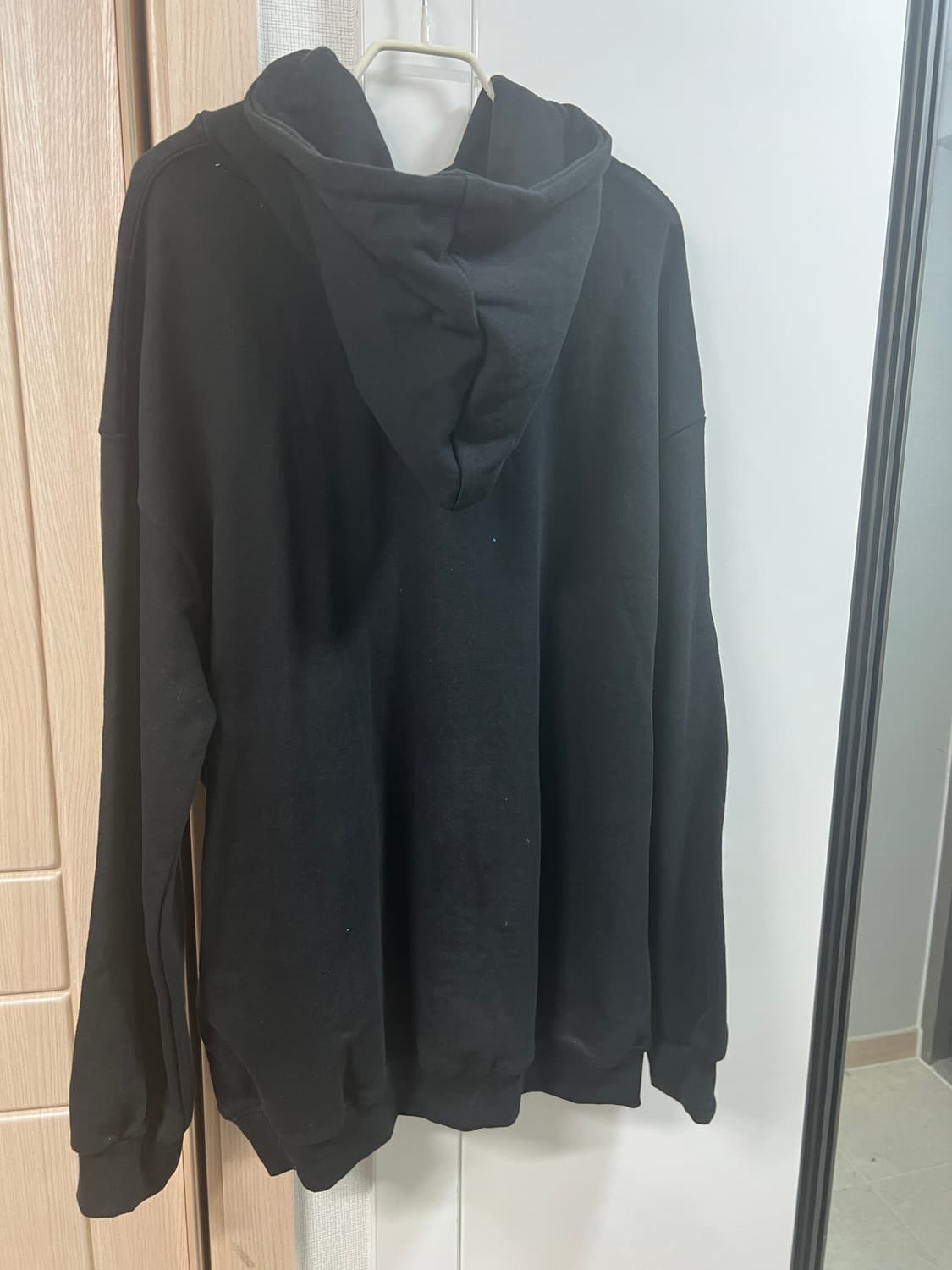 [XL] 바이모노 후드티 블랙 기모X 상품이미지2