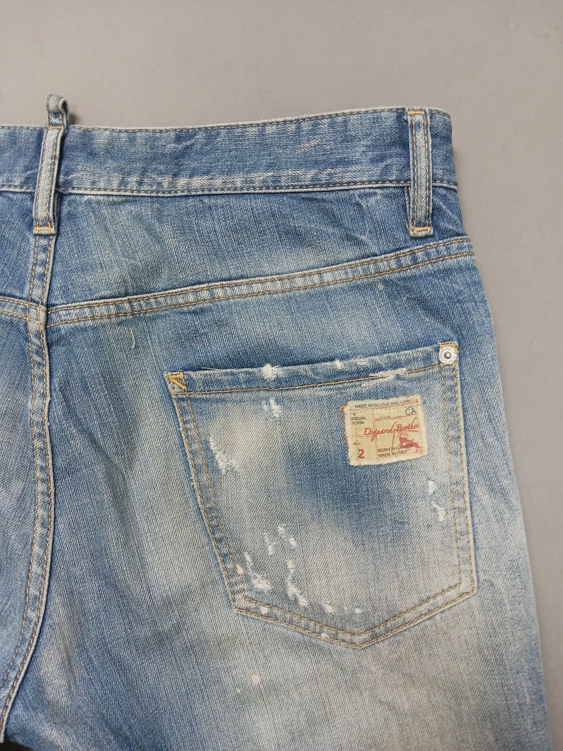 [34] 정품 디스퀘어드2 데미지 리페어 슬림진 청바지 상품이미지9