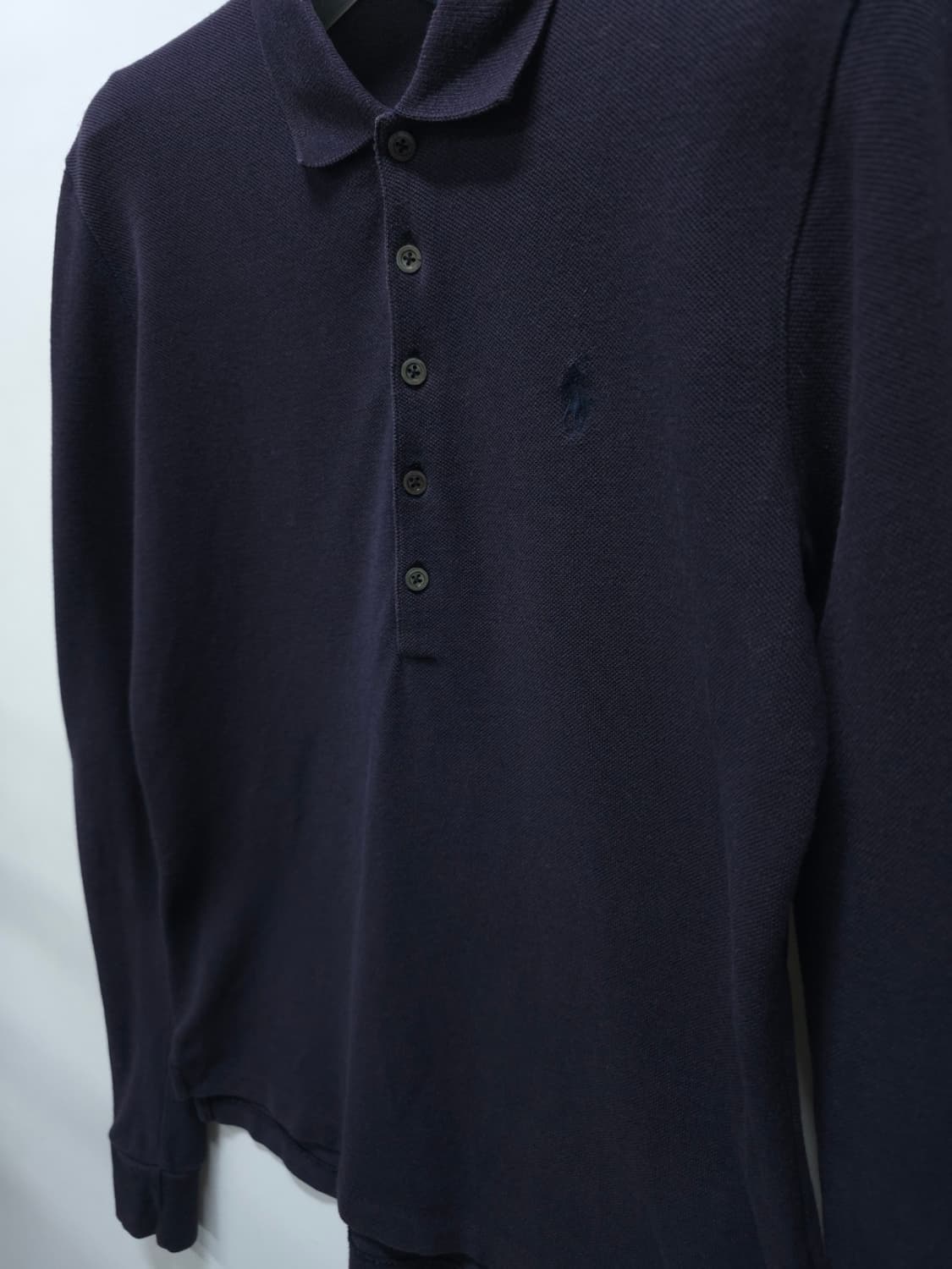 폴로 랄프로렌 여성 긴팔 폴로 셔츠 M 네이비 상품이미지7