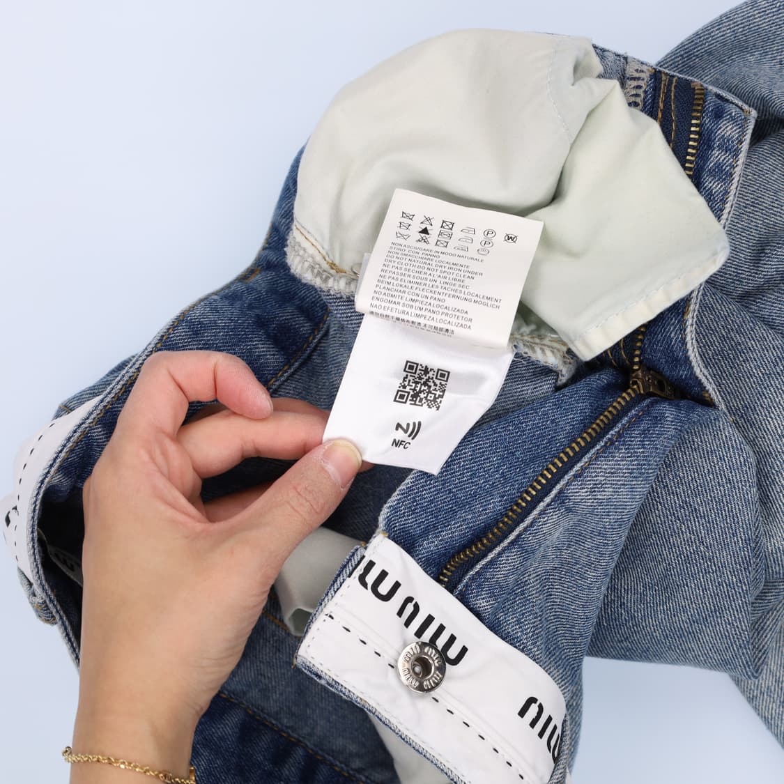 [L] 여성 포인트 연청 와이드데님팬츠 1205HR2 상품이미지7