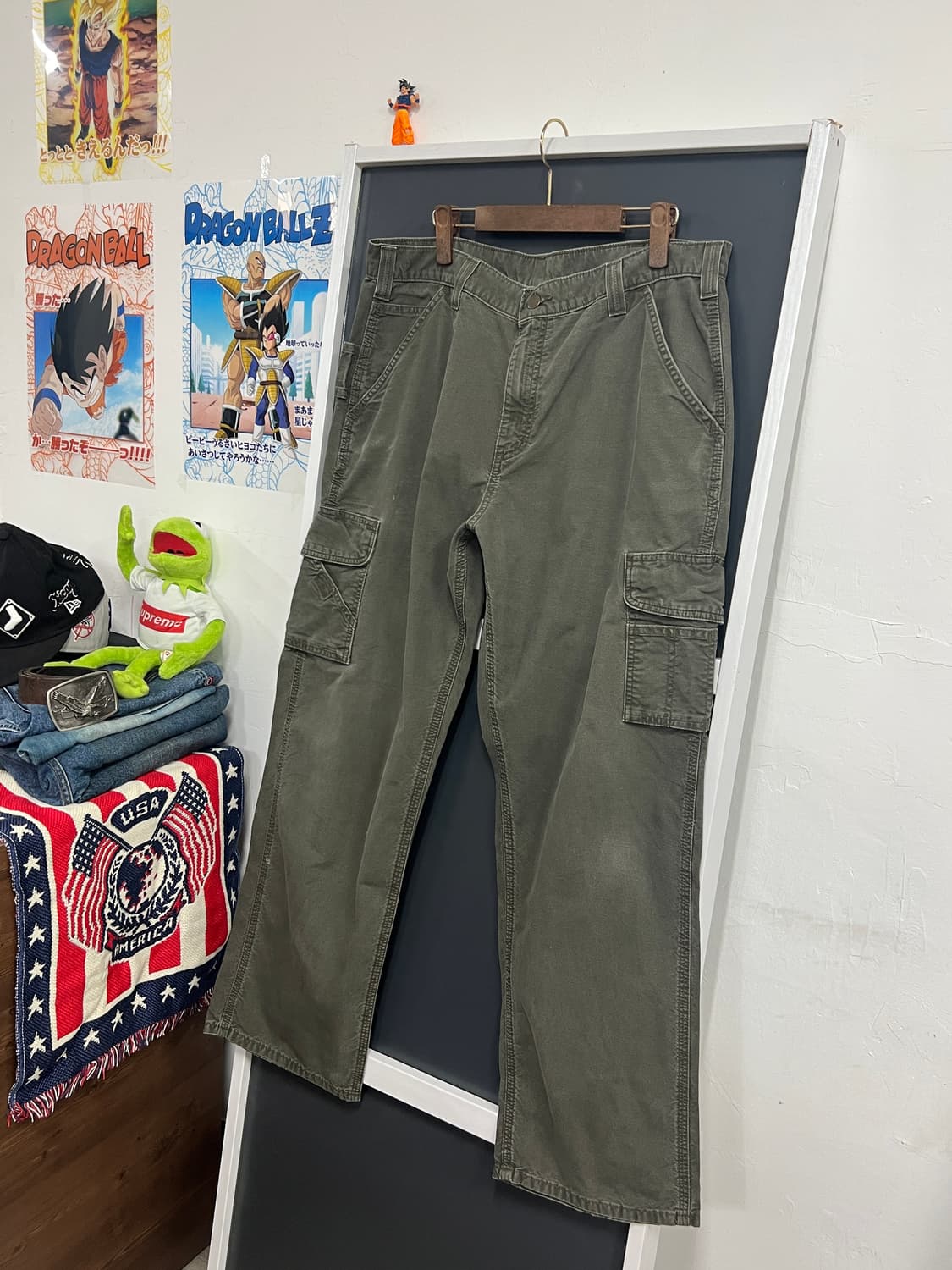 Carhartt 칼하트 던가리 핏 워크웨어 카고 팬츠 상품이미지9