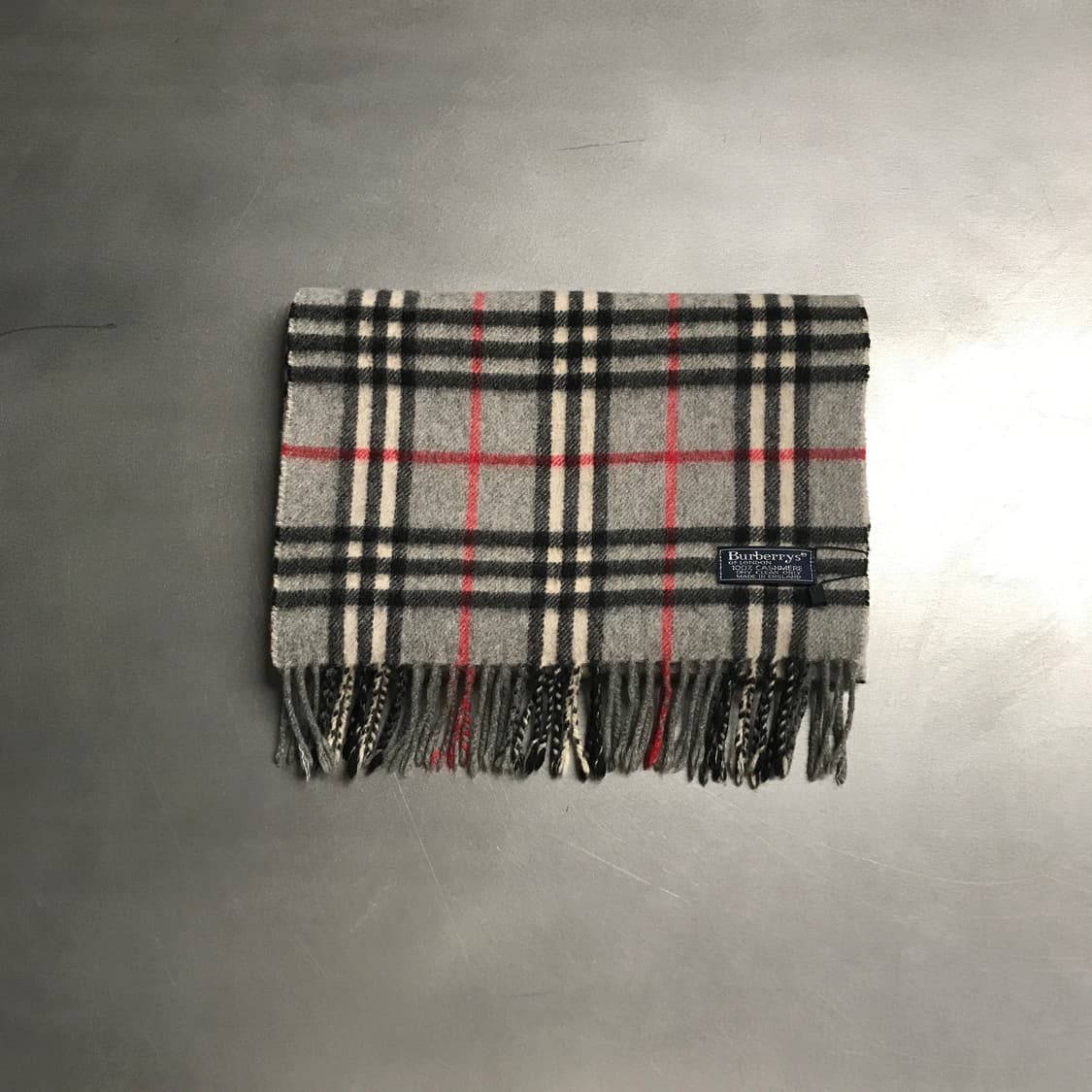 버버리 정품 캐시미어 머플러 그레이 상품이미지2