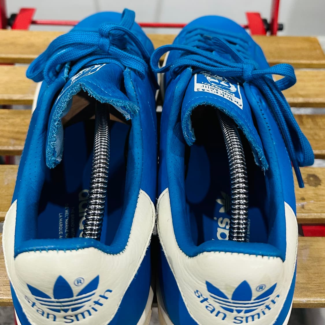 285) 아디다스 운동화 남성 남자 신블 스탠스미스 블루 상품이미지5