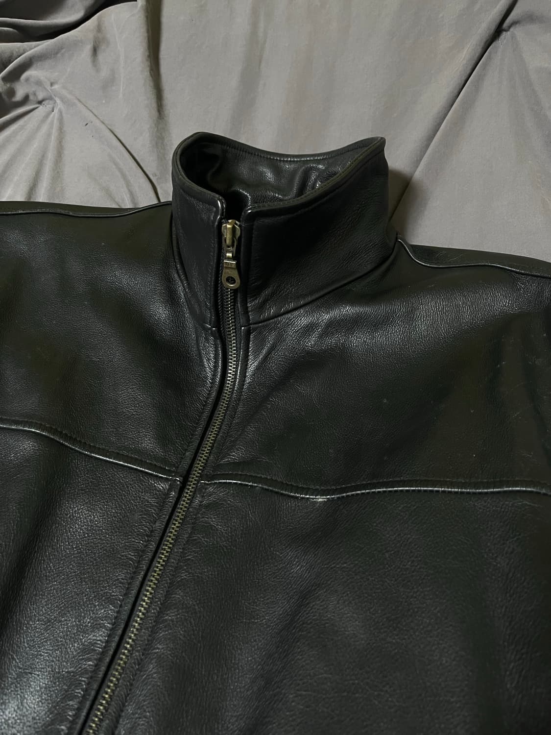 지오다노 하이넥 레더자켓 상품이미지3