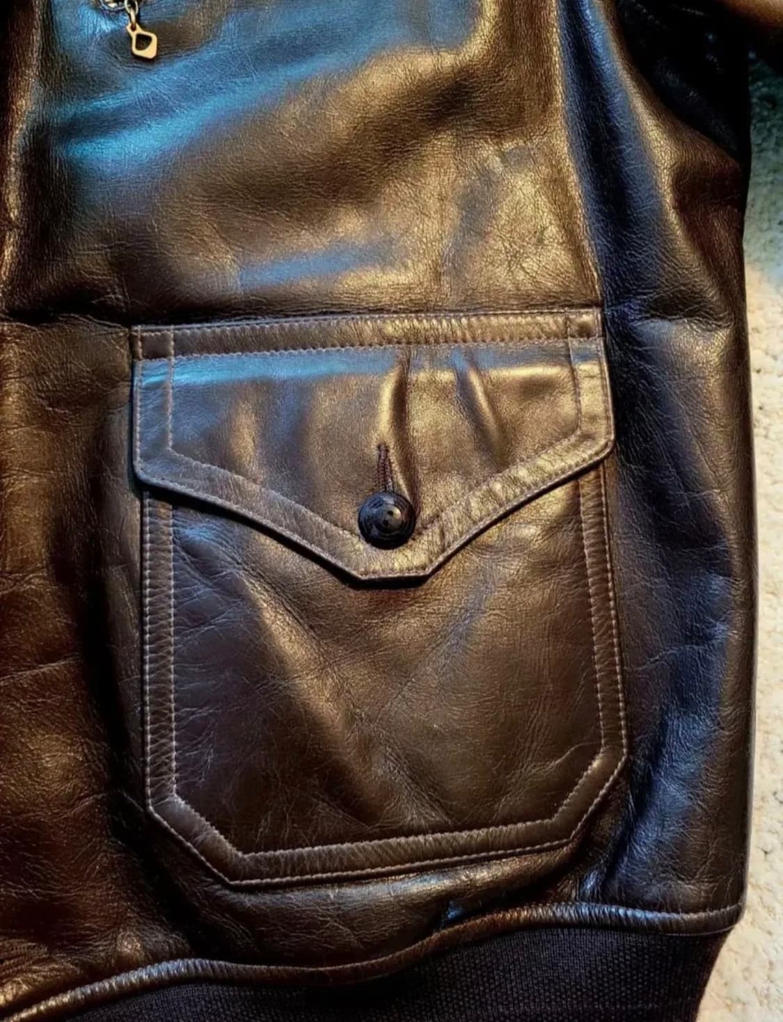 RRL 레더 봄버 상품이미지4