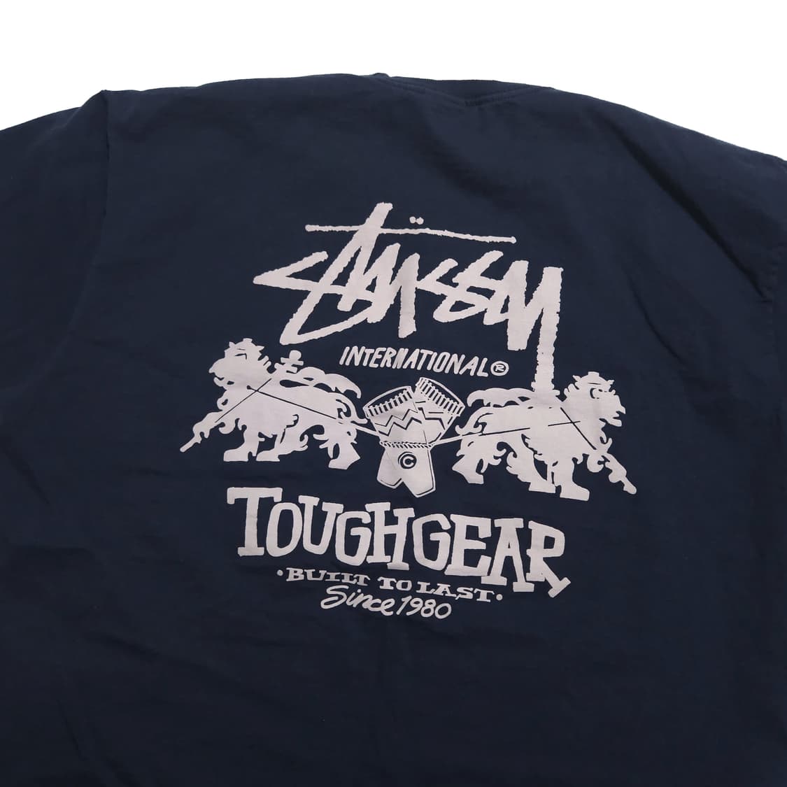 스투시 터프 기어 인터내셔널 반팔 티셔츠 네이비 상품이미지4