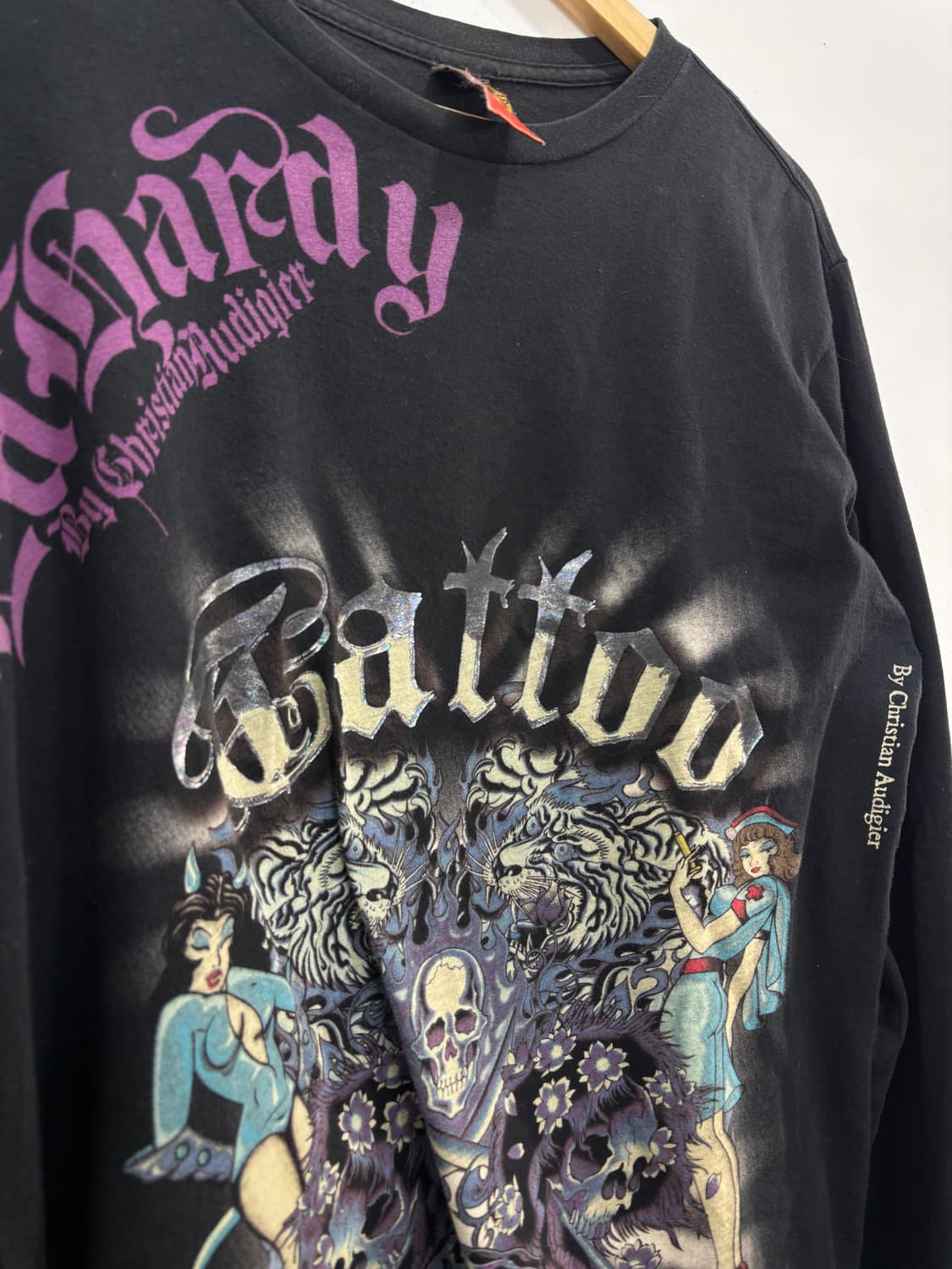 에드하디 y2k 프린팅 긴팔 티셔츠 상품이미지9