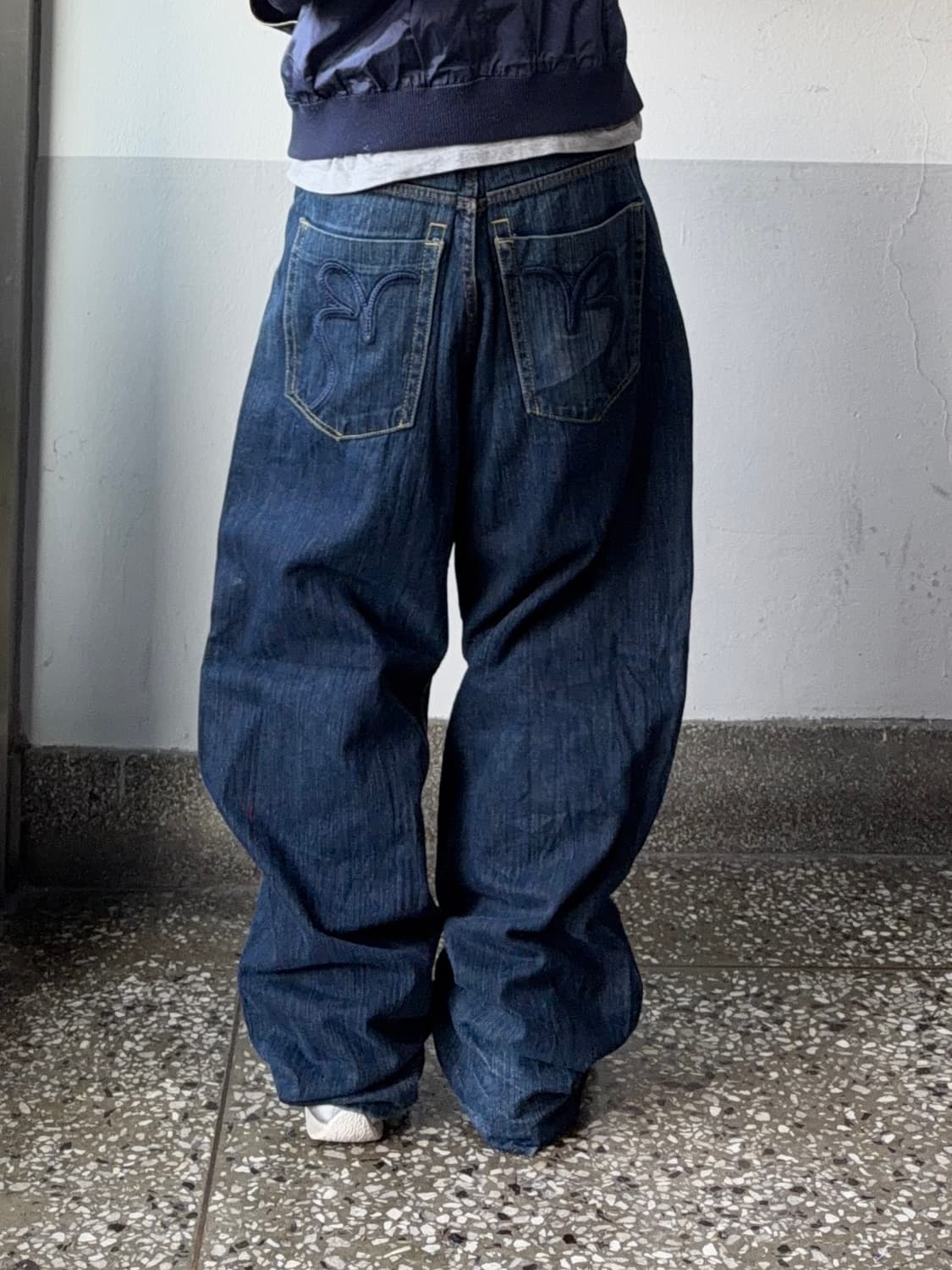 빈티지 자수 힙합팬츠 상품이미지1