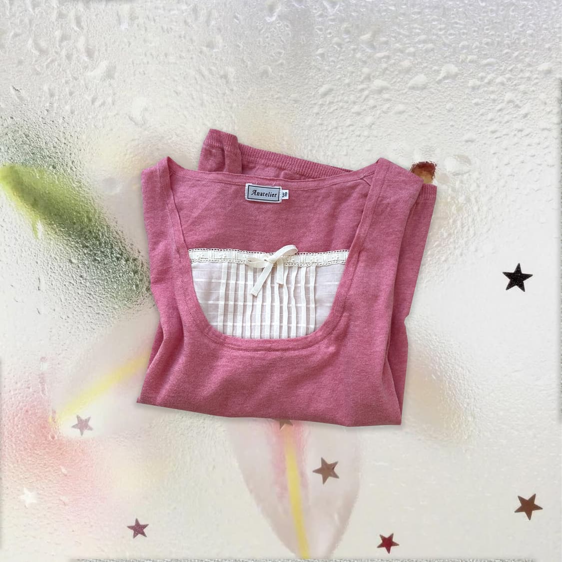 Pink Pink Half Sleeve 𓏲𓎨ෆ ̖́-‬  상품이미지1