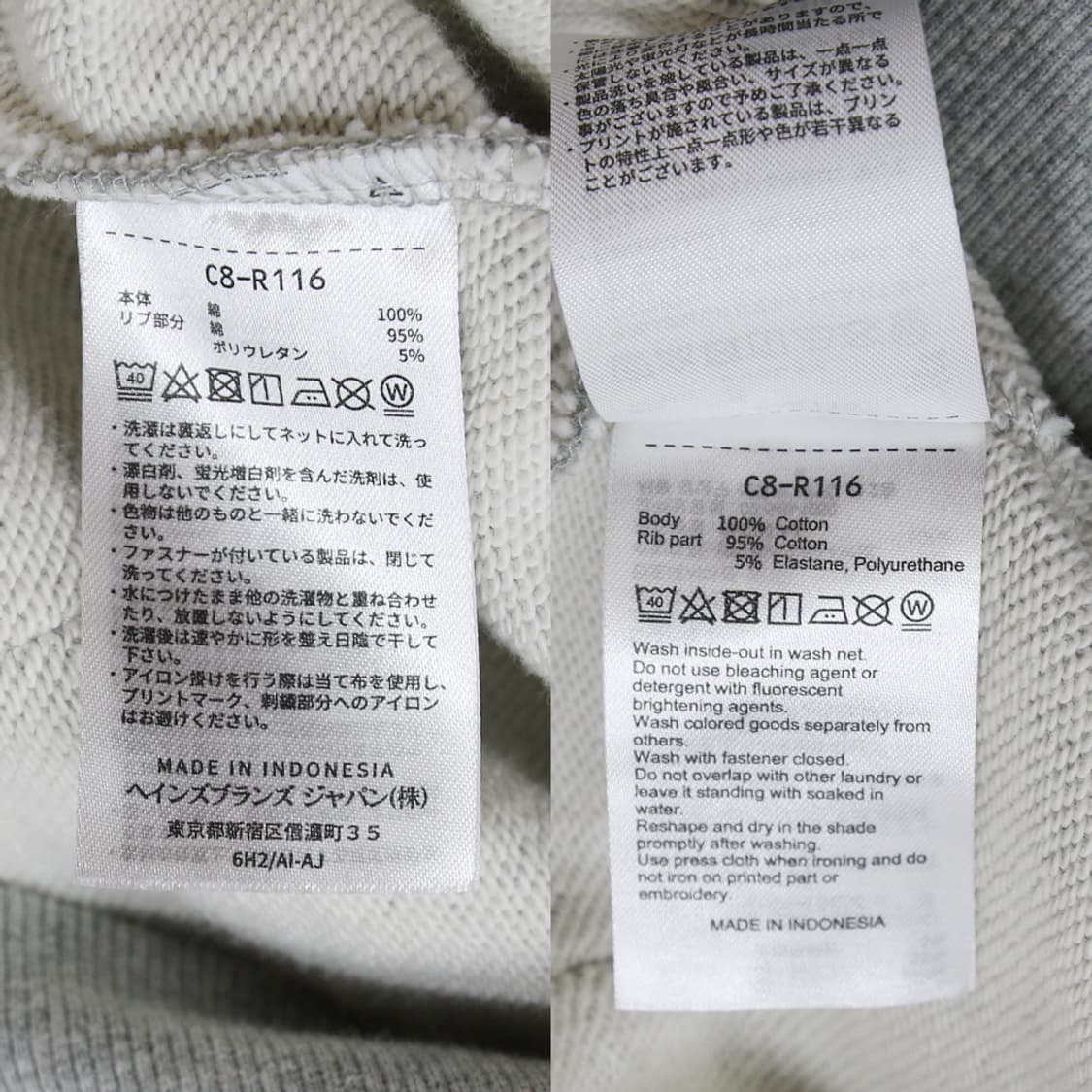 (착용컷) Champion 후드 반팔 티셔츠 (남성용 95) 상품이미지9