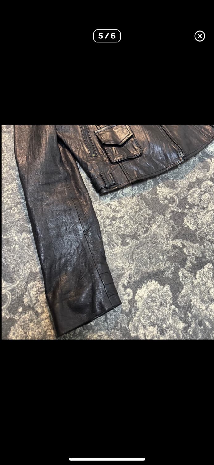 crop lambskin rider jacket 상품이미지5