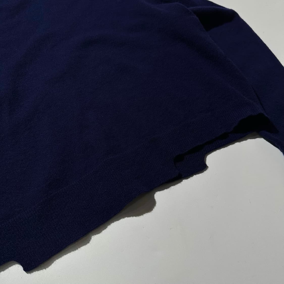 (새상품) 스탠드얼론 크롭 니트 가디건 네이비 상품이미지6