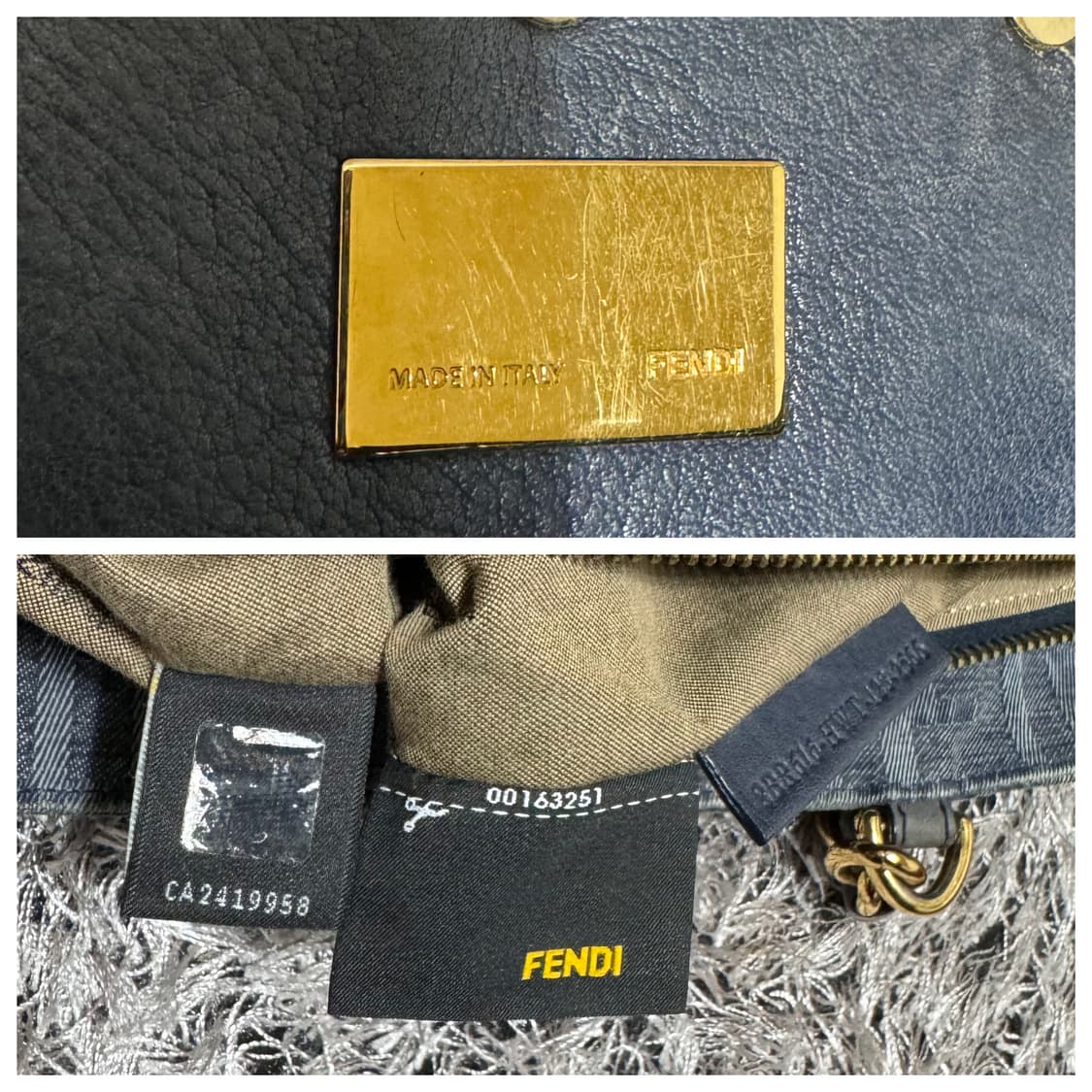 펜디 주카 데님 미아백 빈티지 상품이미지6