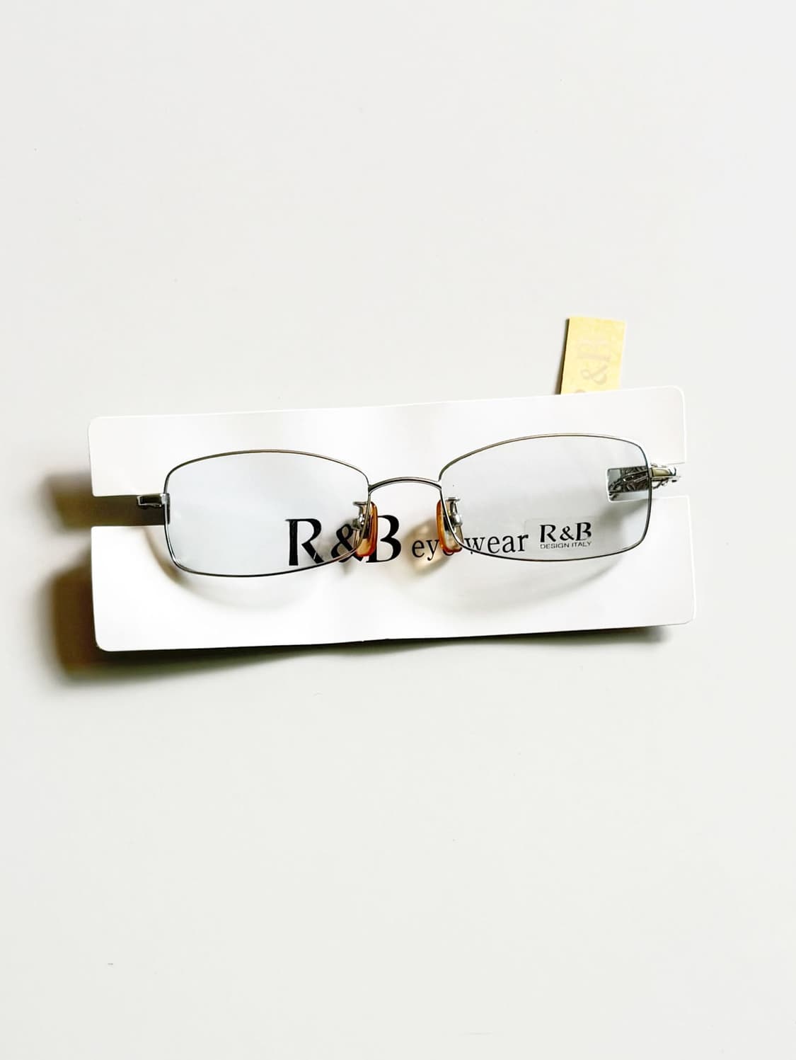 R&B EYEWEAR 실버 슬림 스퀘어 메탈 빈티지 안경 상품이미지2