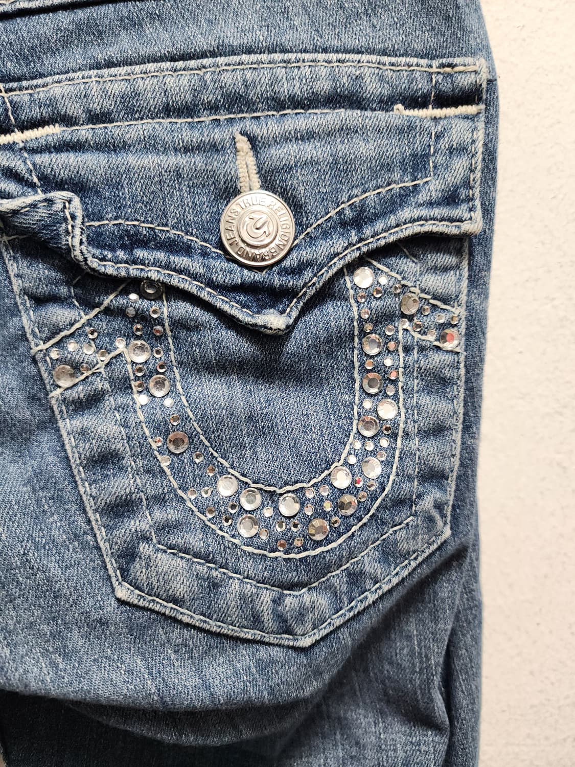 트루릴리전 큐빅디테일 HI-RISE BOOT 부츠컷 데님 상품이미지3