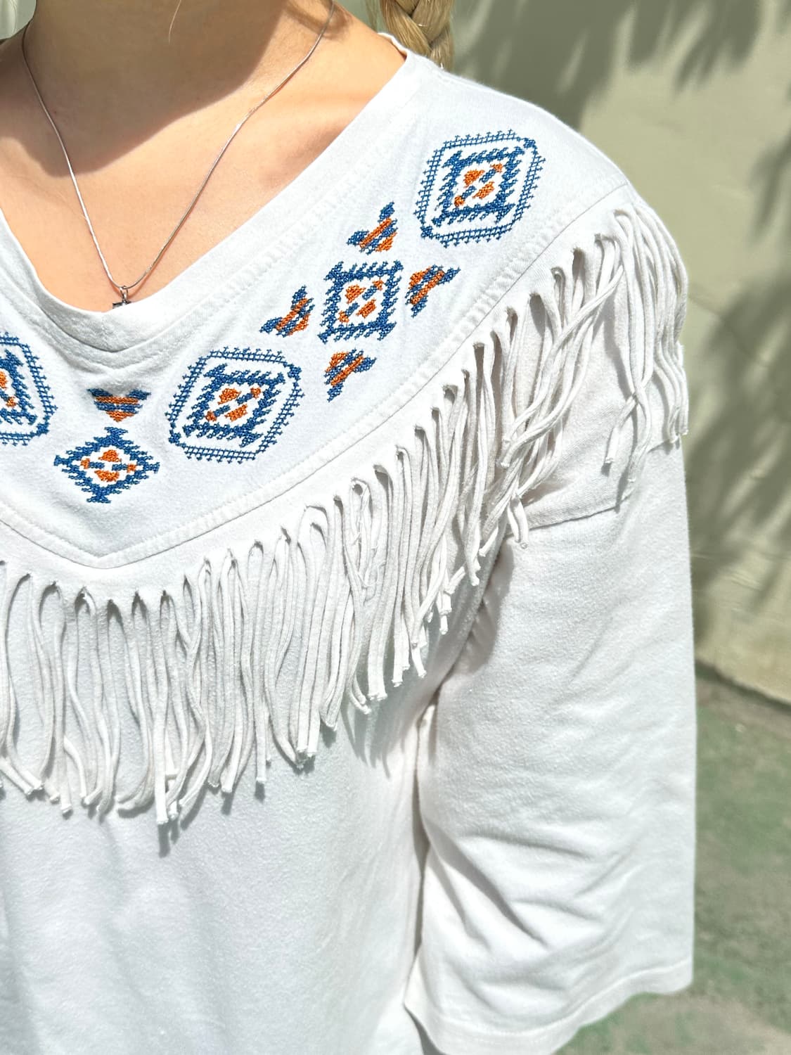 에스닉 프린지 티셔츠 상품이미지3