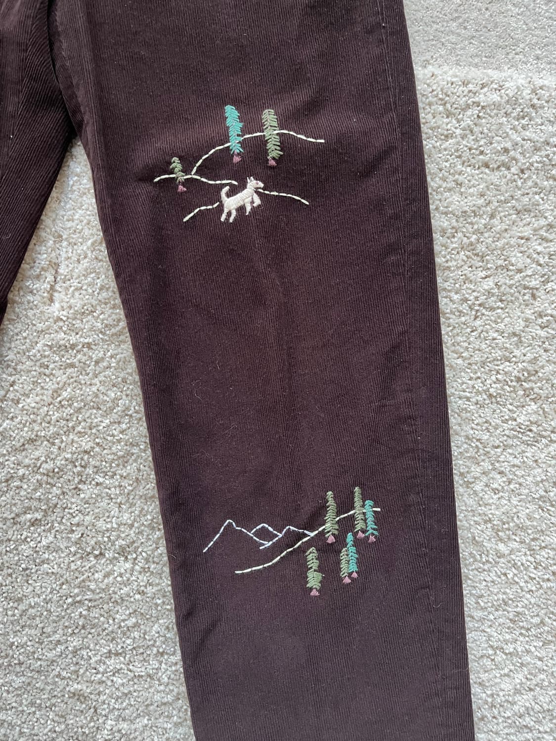 보디 자수 코듀로이 팬츠 (30-31) 상품이미지7