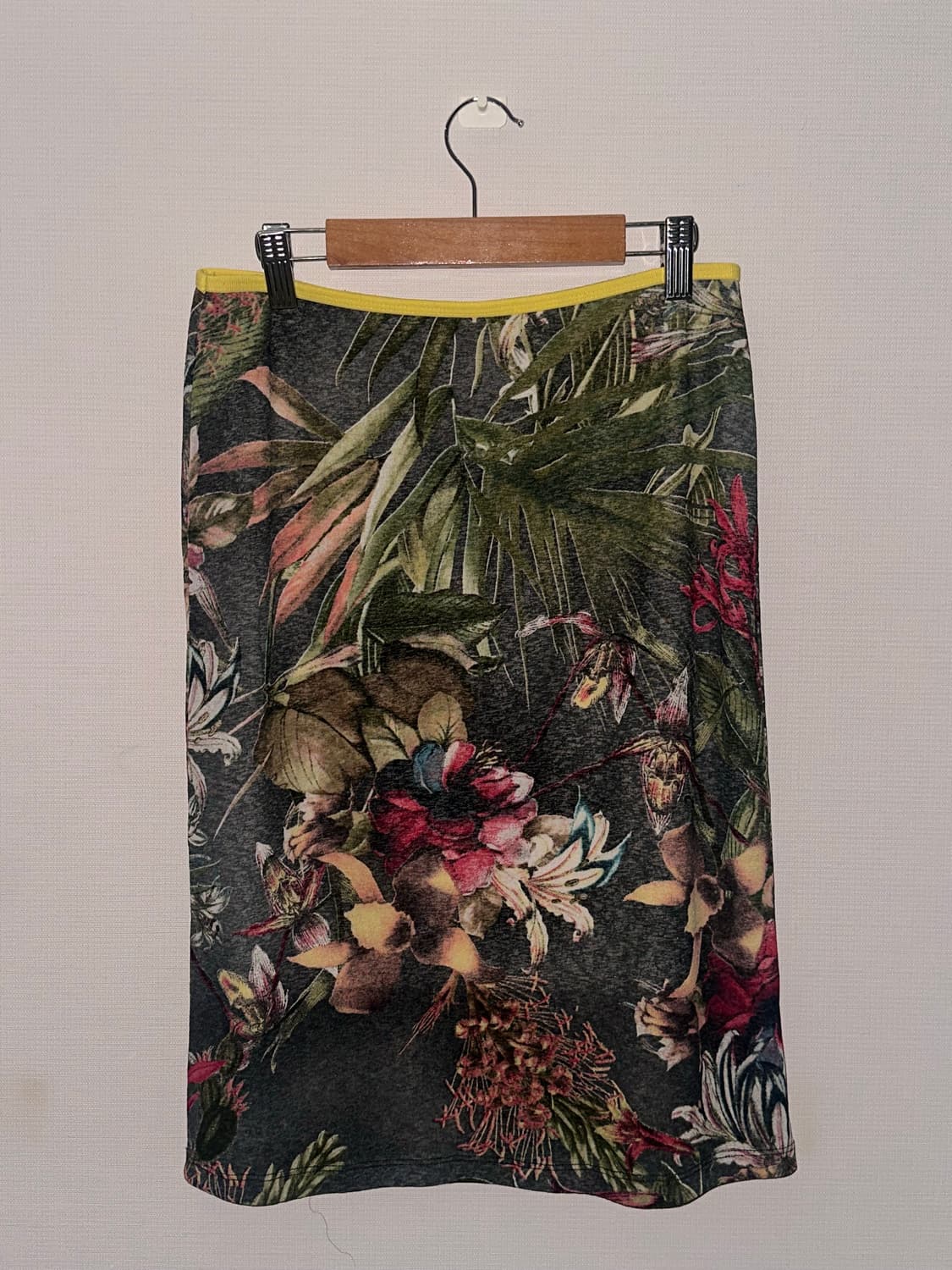 빈티지 오리엔탈 패턴 프린팅 미디 스커트 상품이미지4