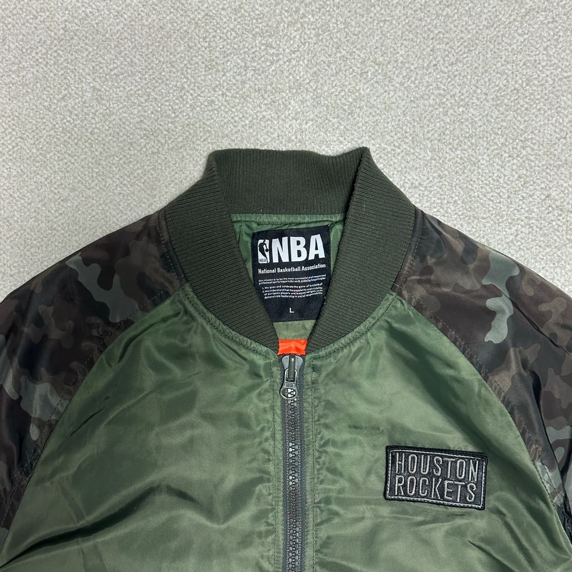 NBA 휴스턴 로키츠 항공 점퍼 자켓 상품이미지5