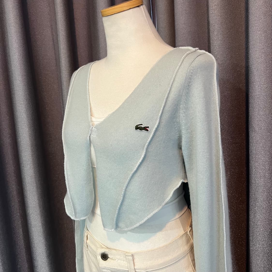 라코 빈티지 니트 나비가디건 크롭리폼 상품이미지1