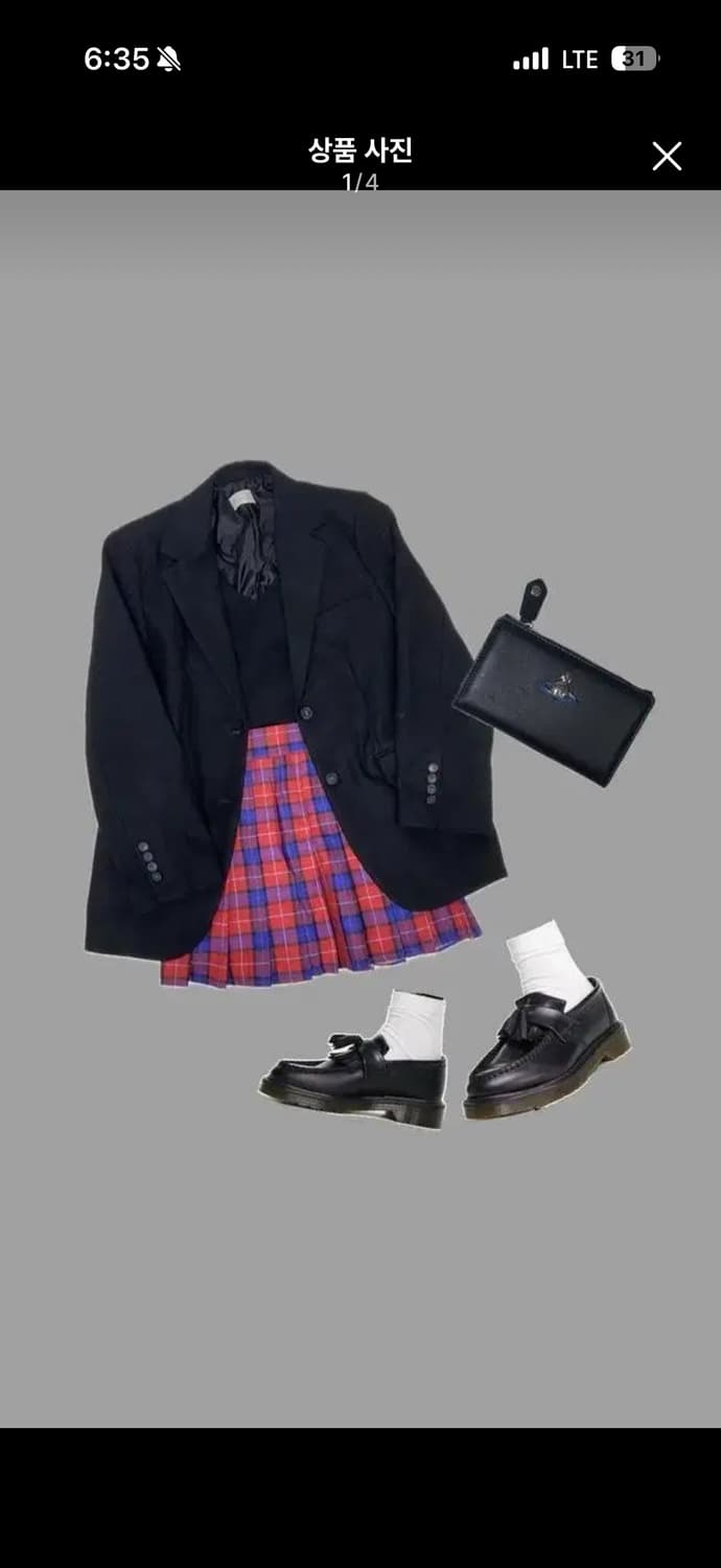 [가을 겨울 코디세트] 펑크룩 프레피룩 나나깔 빈티지패션 고스룩 상품이미지1