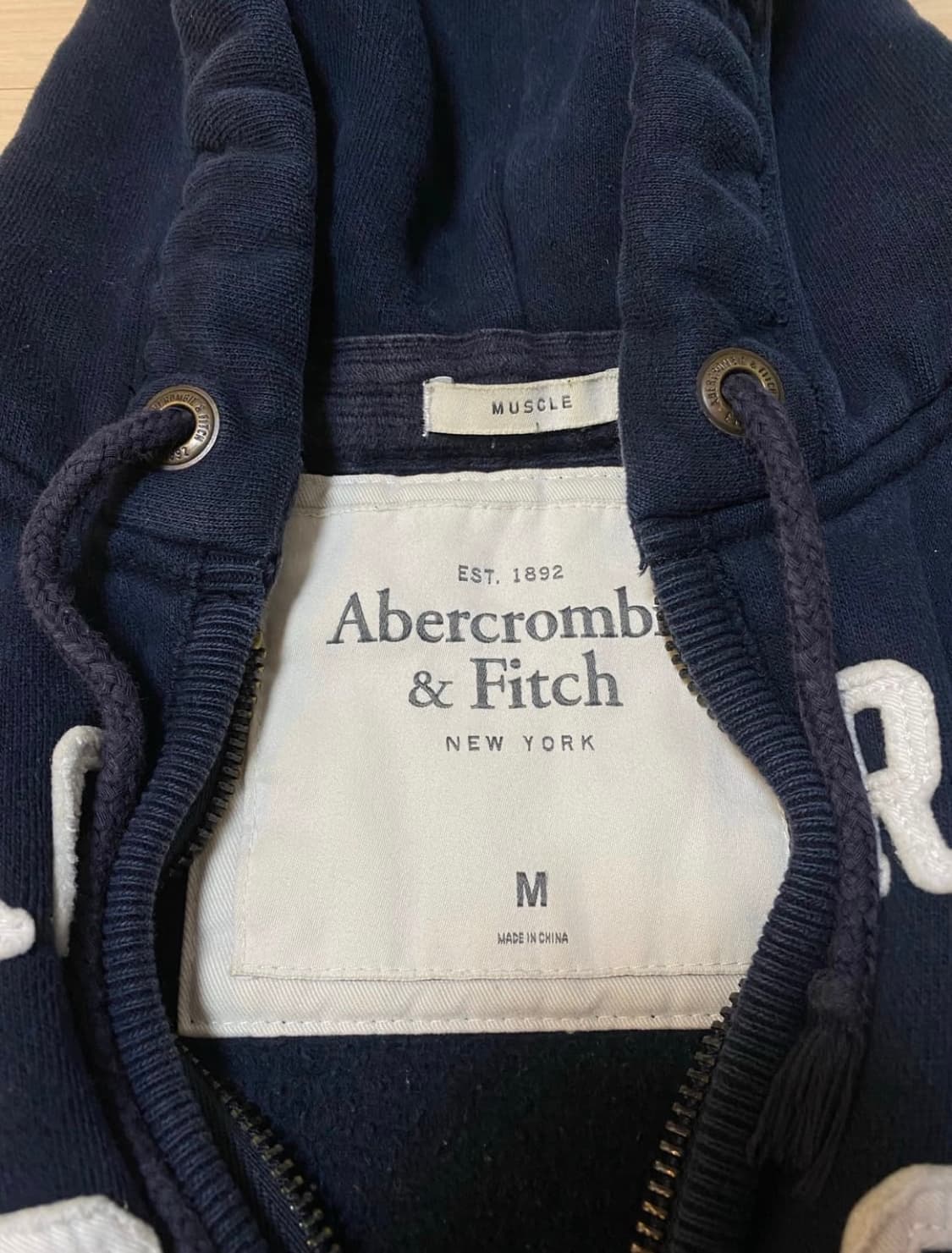 아베크롬비 후드집업 네이비 상품이미지2