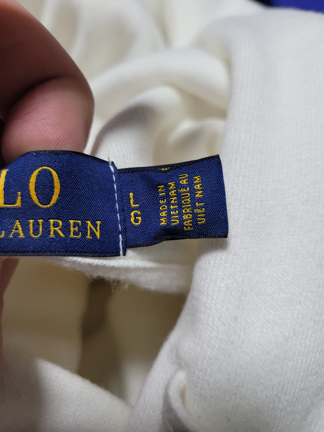 가슴60) 폴로 후드티 화이트 상품이미지5