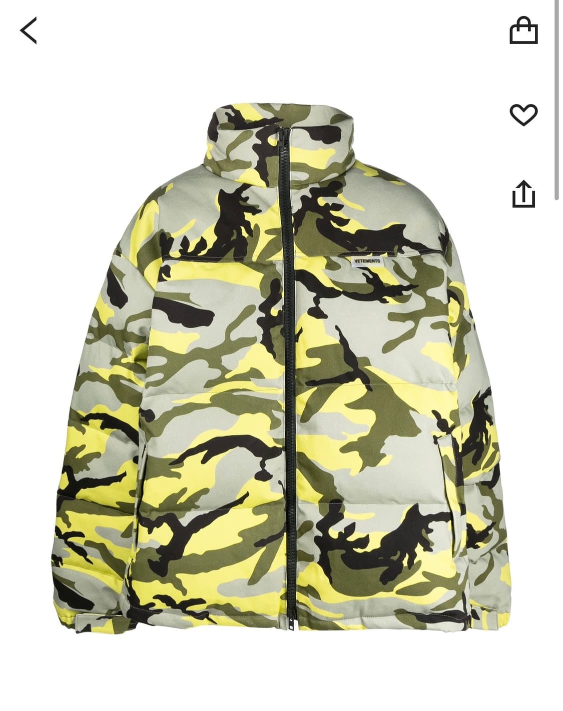 베트멍 카모플라주 프린트 패딩 자켓 상품이미지1